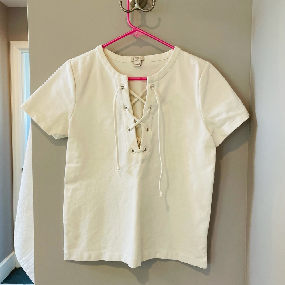 J.Crew Lace Up Blouse XS